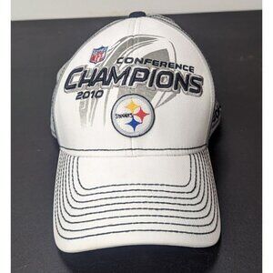 Reebok Pittsburgh Steelers Hat 2010 NFL Conference Champions Super Bowl XLV
